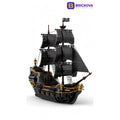 BRICKOVA 10195 Black Pearl III - Pirate Ship Building Blocks - 932 PCS