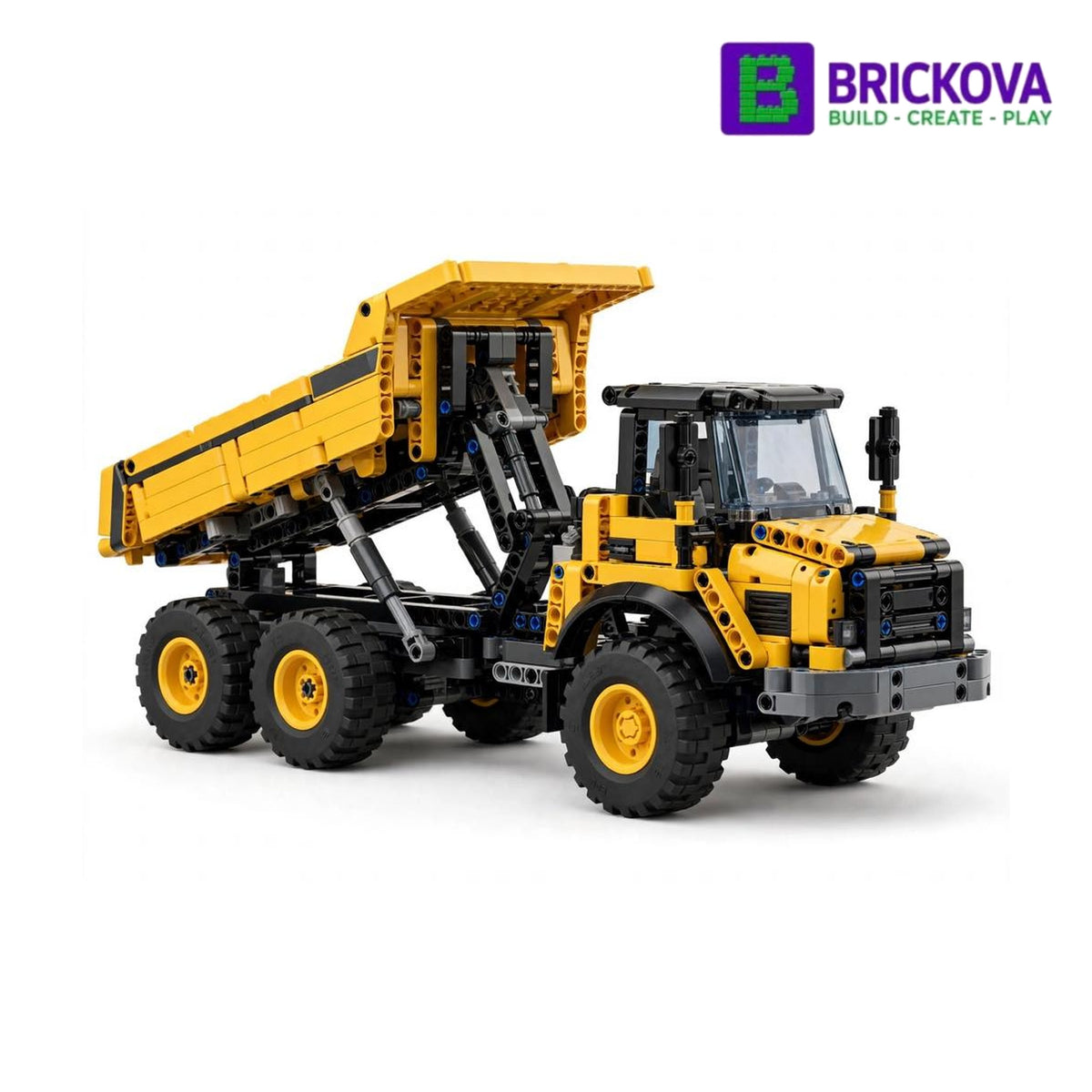 BRICKOVA Articulated Dump Truck - 2674 PCS Mining Hauler Technic Set | BUILD • CREATE • PLAY