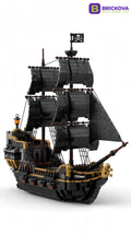 BRICKOVA 10195 Black Pearl III - Pirate Ship Building Blocks - 932 PCS
