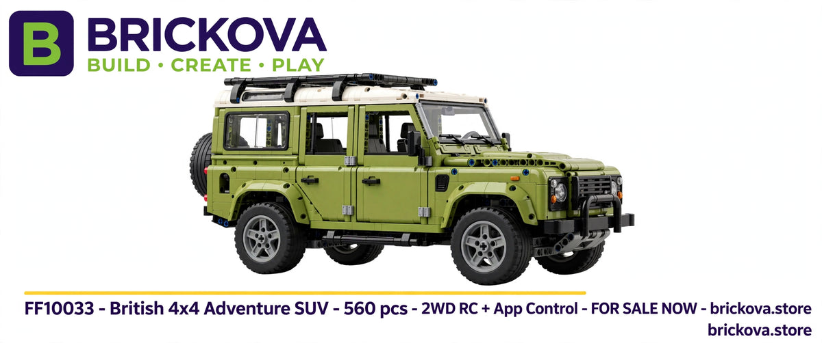 British 4x4 Adventure SUV - RC Building Block Car