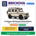 White Off-Roader SUV Building Set - 4x4 Adventure Vehicle - Brickova