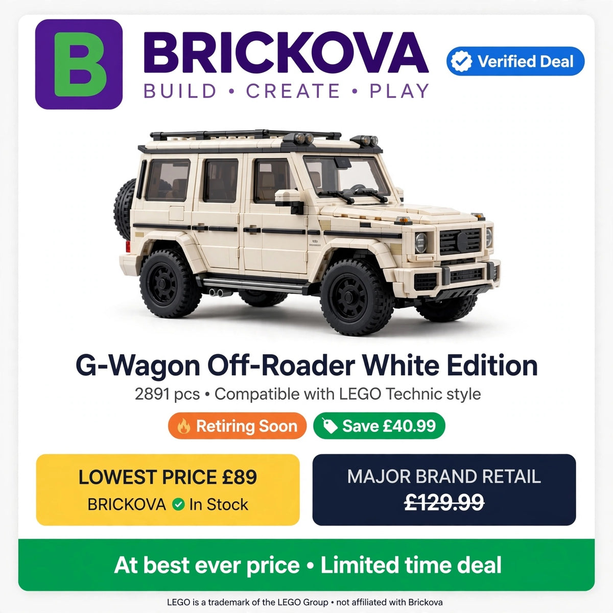 White G-Wagon Off-Roader - White Edition