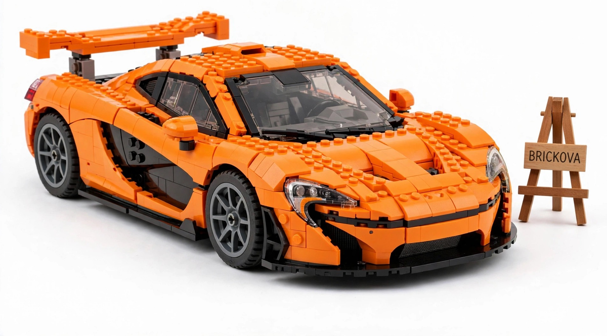 Orange McLaren P1 - Brick Model